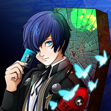 Load image into Gallery viewer, ★★LIMITED EDITION★★ Spot Holographic P3R Protagonist Sticker
