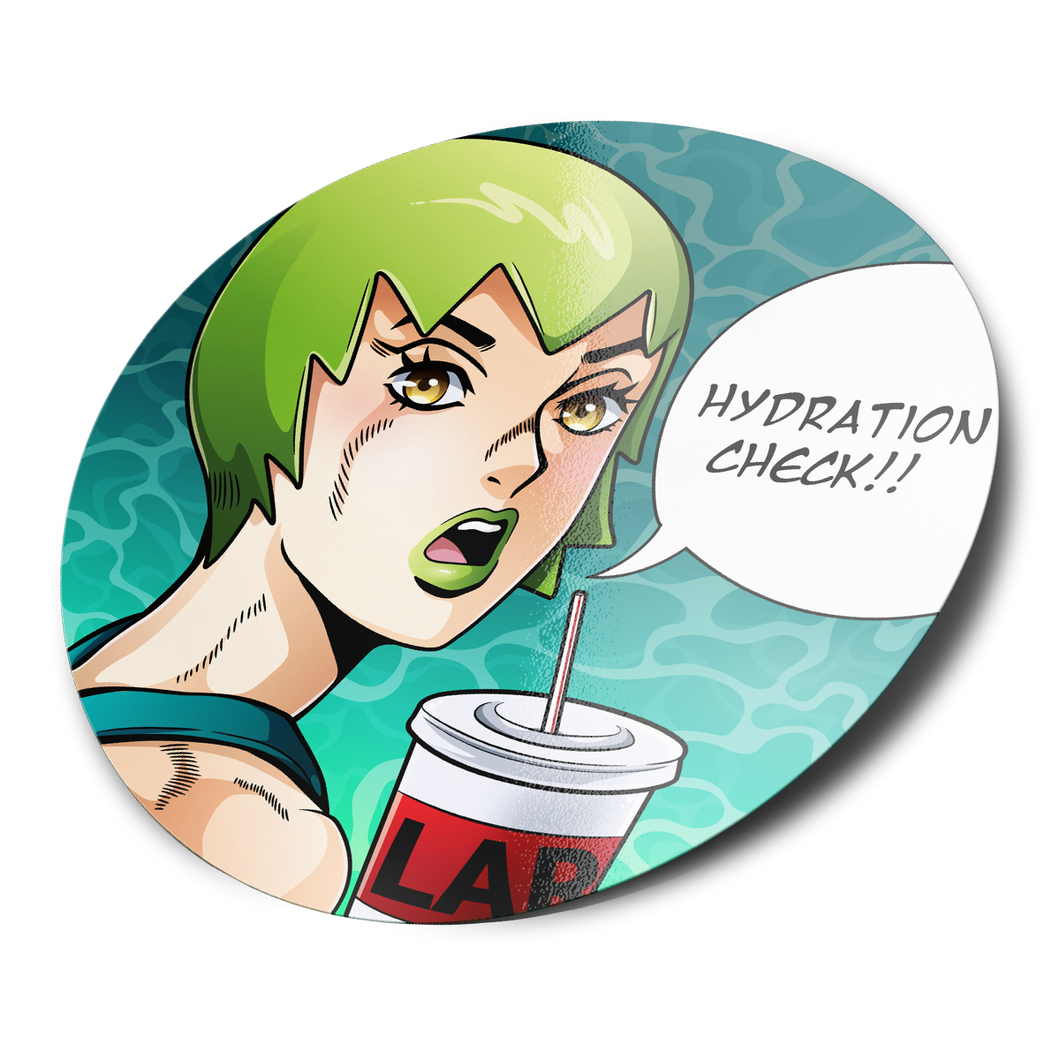 FF Stay Hydrated Circle Sticker 2025 Ver.