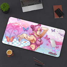 Load image into Gallery viewer, Vaporwave Pink 🅱️olyne Desk Mat
