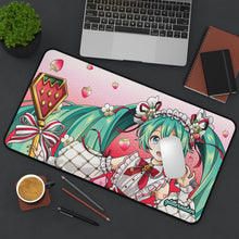 Load image into Gallery viewer, Strawberry ミク Deskmat
