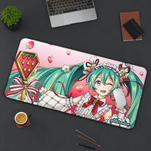 Load image into Gallery viewer, Strawberry ミク Deskmat
